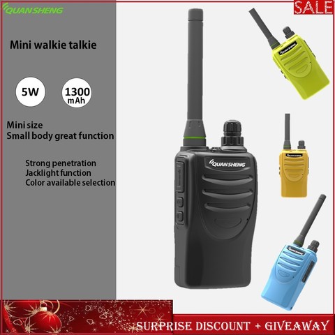 Mini Walkie Talkie Two-Way-Radio Transceiver Radio Communicador Quansheng TG--K58minis Portable Restaurant Kids Children Camping ► Photo 1/6