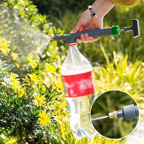 High Pressure Air Pump Manual Sprayer Portable Drink Bottle Spray Head Garden Watering Tool Air Pump Drink Bottle Magic Sprayer ► Photo 1/6
