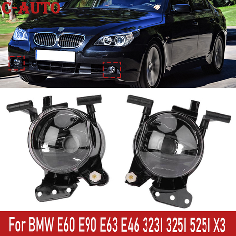 C-Auto Car Front Bulb Bumper Fog Lamp Foglight Replacement Parts For BMW E60 E90 E63 E46 323I 325I 525I X3 ► Photo 1/6