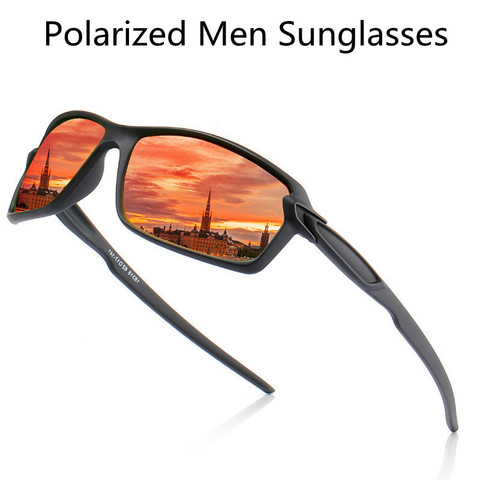 High Quality Outdoor Polarized Sunglasses Men Vintage Square Eyeglasses Mirror Anti-glare Driver's Sun Glasses for Male Female ► Photo 1/6