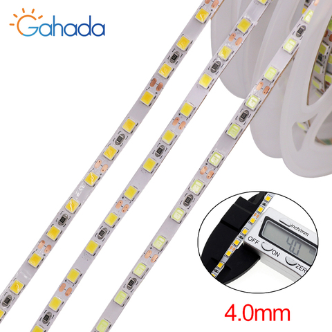 5m LED Strip 2835 SMD 120LEDs/m DC12V 4MM Flexible LED Rope Ribbon Tape LED Light Lamp Natural White / Warm White ► Photo 1/6