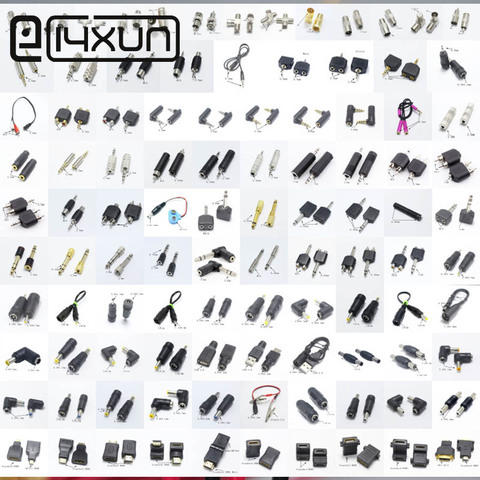 Ecyxun 1pcs 2.5/3.5/6.35mm Audio Plug Micro/Mini/Type-C/USB 2.0/USB 3.0 RF BNC F Head jack 5.5*2.1/5.5*2.5/4.0/4.8mm DC Power ► Photo 1/6