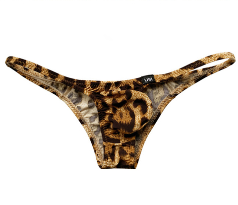 New Hot Arrival 2022 Men's Sexy Low Waist Cock Pouch Gay Men Leopard Black White Print Briefs Erotic Underwear ► Photo 1/6