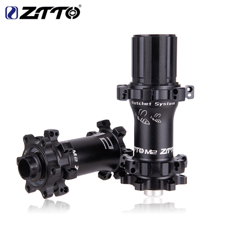 ZTTO MTB 28H Hole Straightpull Bicycle Hub QR Thru Axle HG XD 12 speed Micro spline Compatible Ratchet 54T For Mountain Bike ► Photo 1/6