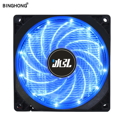 BING HONG 90mm 3 Pin RGB Fan 90*90*25 Computer Case Fan Silent 9CM CPU Cooling Fan Quiet PC Cooler Fan RGB Fan DC 12V CPU Fan ► Photo 1/6