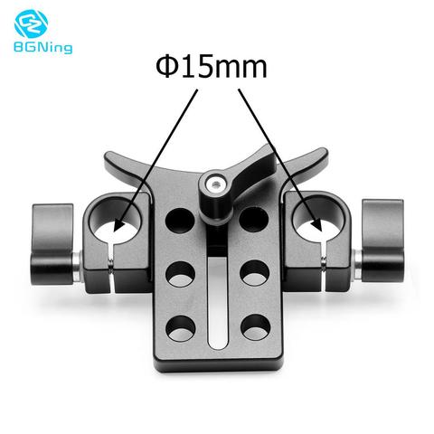 Aluminum Alloy 15MM Telephoto Lens Support Bracket Adapter Extention Tube Clip Rig Rod Clmap System for 5D3 5D2 SLR DSLR Camera ► Photo 1/6