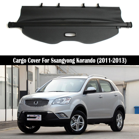 Rear Cargo Cover For Ssangyong Korando 2011.2012.2013 privacy Trunk Screen Security Shield shade Auto Accessories ► Photo 1/6
