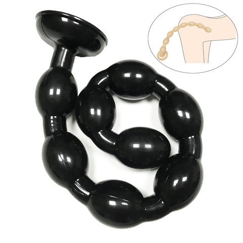 50cm Long Anal Bead Plug With Suction Cup Prostate Massager Anus Dilator Butt Plug For Men Women Masturbate Anal Bead Sex Toy ► Photo 1/6