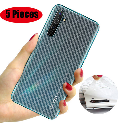 5Pcs/lot 3D Carbon Fiber Back Film for OPPO Realme Narzo 10A Full Cover Guard Screen Protector Realme 7 6 5 XT X2 Pro A5 A9 2022 ► Photo 1/6