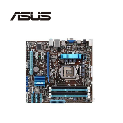 For ASUS P7H55-M/USB3 Motherboard LGA 1156 DDR3 16GB For Intel H55 P7H55 Desktop Mainboard  SATA II PCI-E X16 Used AMI BIOS ► Photo 1/1