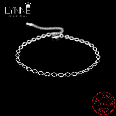 New Fashion Exquisite Small Egg Shaped Ankle Chains 925 Sterling Silver Simple Chain Anklets For Women Jewelry Anklet Bracelet ► Photo 1/6