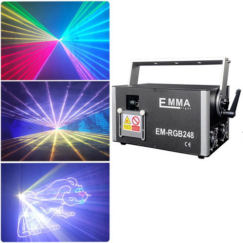DMX+ILDA+SD+2D+3D Multi color 3W rgb laser light/dj lights/stage light/ laser light/laser projector ► Photo 1/6