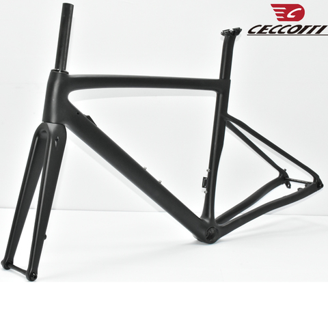 Ceccotti carbon disc   road bike frame new design disc brake T1100 carbon bicycle frame gravel bike frameset ► Photo 1/6