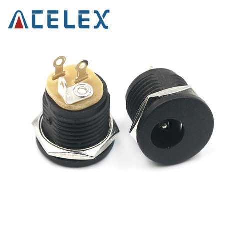 10Pcs DC-022 5.5-2.1 / 5.5 x 2.1mm DC Power Socket/ DC Connector Panel Mounting DC022 ► Photo 1/1