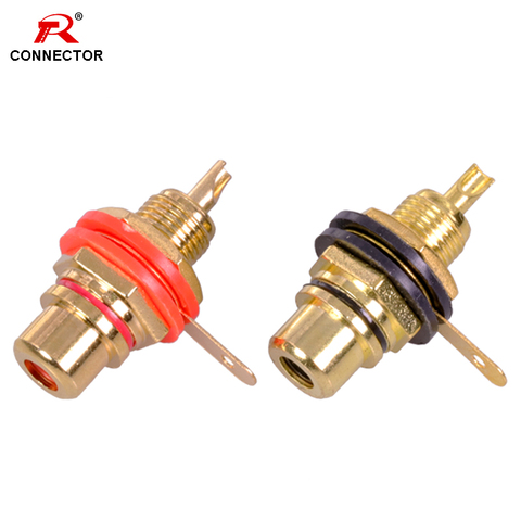 8pcs/4pairs Binding Post Female RCA  Jack HIFI Cable Terminal Connector, Panel Mount Chassis Socket, for Amplifier Speaker ► Photo 1/6