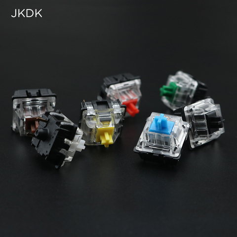 7pcs/pack Gateron clarity cap black base MX switch for DIY mechanical keyboard 1pc of each color 3 pins MX switches ► Photo 1/4