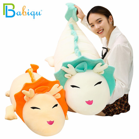 90-130cm Big Soft Cartoon Dragon Anime Miyazaki Hayao Spirited Away Haku Cute Doll Plush Toys Pillow Dolls Gift for Kids Girls ► Photo 1/6