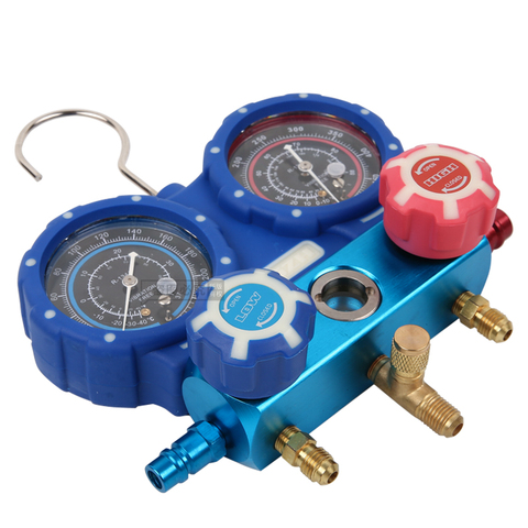 DSZH WK-6884 Refrigerant Manifold Gauge Air Conditioning Tools Refrigerant Testing Charging Evacuation Set ► Photo 1/1