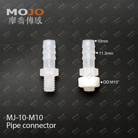 2022 Free shipping!(100pcs/Lots) MJ-10-M10 straight-through joint 10mm to M10 male thread connector pipe fitting ► Photo 1/3