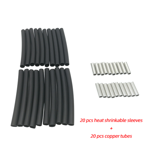 20PCS Connection Kits Copper Tube and Heat Shrinkable Sleeves Carbon Fiber Floor Heating Wire Accessories ► Photo 1/5