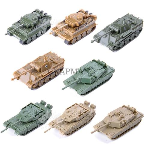 1/144 WWII German Leopard Tiger Tank USA M1A2 China 99 4D Sand Table Tanks Plastic Finished Model Kit Toys for Boy ► Photo 1/6