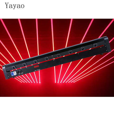 Bar Eight Eyes Slow Moving Head Laser Lights Full Show RGB Color Beam Projector Dj Equipment ► Photo 1/6