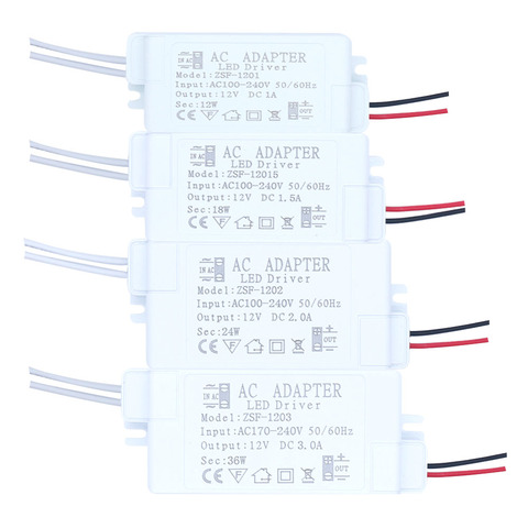 DC12V LED Driver 6-60W New 1A to 5A For LEDs AC220V Power Supply Constant Current Voltage Control Lighting Transformers ► Photo 1/6