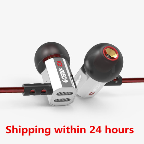 KZ ED9 in ear Earphones Original Earphone HIFI DJ Earplug With MIC ED12 ES3 ES4 ZST AS10  ZS3 ZS6 ZSN zst zsr ate zse ► Photo 1/6