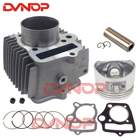 52.4mm Cylinder Head Assembly with Gaskets Pistons Set for 110cc Engines ATV Quad Dirt Bike Go Kart ► Photo 1/6