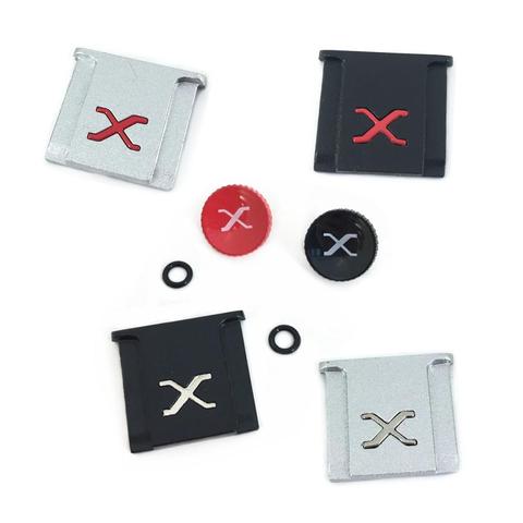 Metal Hot Shoe Adapter + Concave Shutter Button Kit for Fujiflm Fuji X-PRO3 X-PRO2 XT4 XT3 XT2 X-T30 XT20 X-E3 X-A5 X-A7 Hotshoe ► Photo 1/6