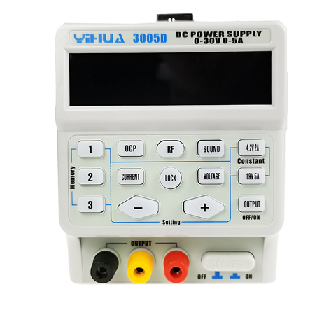 Adjustable Laboratory DC Power Supply Mobile Phone Repair Digital Programmable Switching YIHUA 3005D 30V 5A Program-Controlled ► Photo 1/6