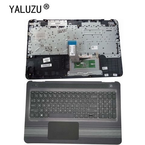 YALUZU New for HP Pavilion 15-AU 15-AW Palmrest Keyboard & Touchpad 856026-001 upper case KB bezel cover top shell ► Photo 1/4