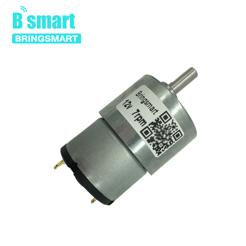 Bringsmart Low Speed Motor JGB37-520 DC Gear Mini Motor 12 volt 24 High Torque DC Engine Reduction Electric Motor Reversed Model ► Photo 1/6