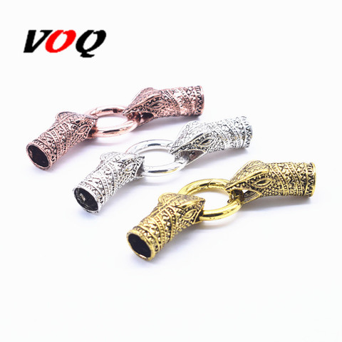 Antique Silver Colour Rose Gold 1 Set Snake Head Clasps Connector for Fermoir Bracelet Diy Jewelry Making Inner Size 10mm ► Photo 1/6