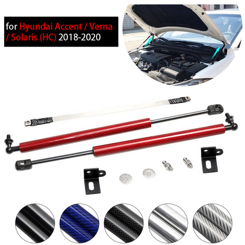 for H yundai Accent / Verna / Solaris (HC) 2022-2022 Front Hood modify Refit Gas Spring Lift Supports Struts Rod Arm Shocks ► Photo 1/6