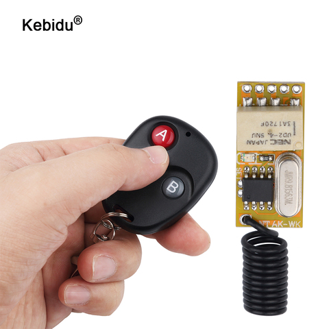 kebidu 3.5-12V Mini Relay Wireless Switch Remote Control Power LED Lamp Controller Micro Receiver Transmitter for Lights ► Photo 1/6