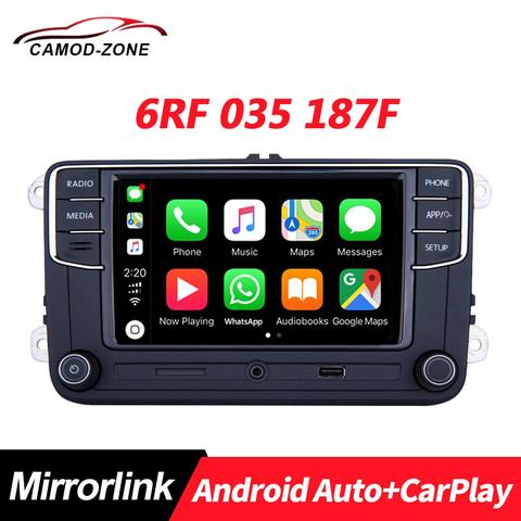 Android Auto Carplay RCD330 Plus RCD330G RCD340G RCD 330 For 6RF 035 187F For VW Tiguan Golf 5 6 MK5 MK6 Passat Polo 187F ► Photo 1/6