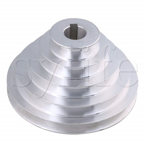 24mm Bore 54mm-150mm Outter Dia Aluminum 5 Slot A Type V-Shaped Pagoda Pulley 5 Step Pulley Belt 12.7mm Belt Width ► Photo 1/4