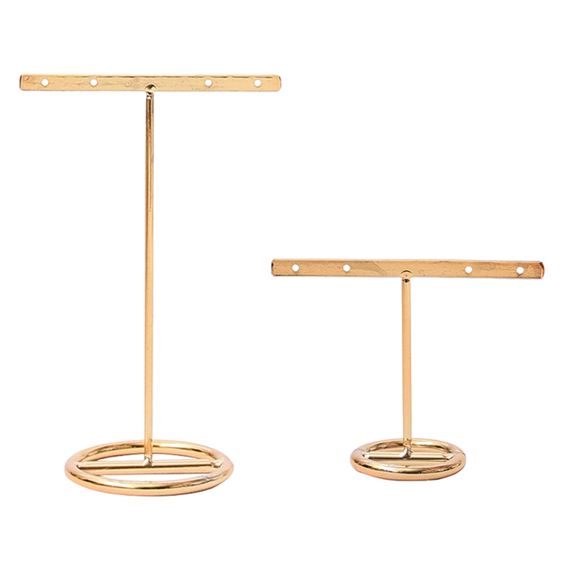 Details about   Jewelry Display Stand  Rack Metal Gold Earring Rack Rack For Earrings Necklace~. 