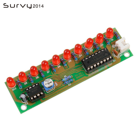 NE555 + CD4017 Practice Learing Kits LED Light Chaser Sequencer Follower Scroller Module electronic DIY Kit For Arduino ► Photo 1/4