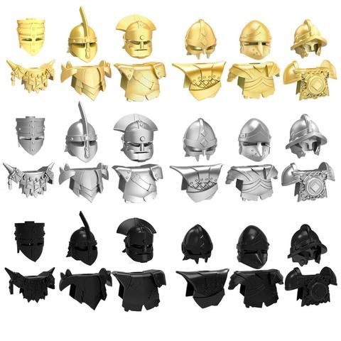 10pcs Helmet and Armor for Golden Company Second Sons Unsullied Dothraki Middle Ages Total War Building Block ► Photo 1/3