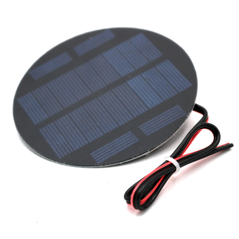 5.5V 100mA 0.55W round solar panel polysilicon DIY battery charger solar lamp solar water pump small solar power system4.5V volt ► Photo 1/6