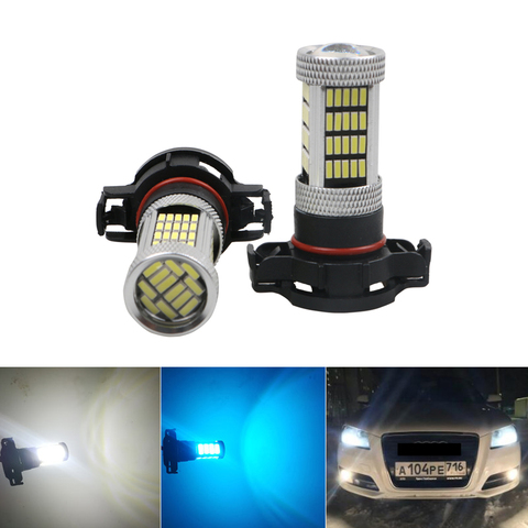 2pcs DRL led FOR AUDI A3 8P 2008+ WHITE H16 4014 92smd ps19w SIDELIGHT DRL BULB LED CANBUS ERROR FREE white ice blue yellow ► Photo 1/6