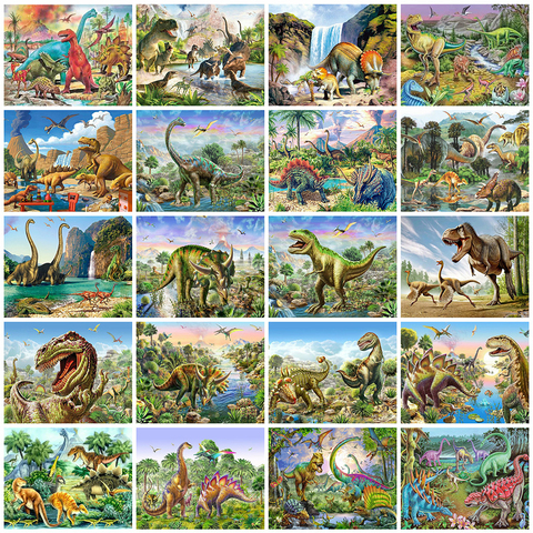 Jurassic Dinosaur 5D DIY Diamond Painting Rhinestone Embroidery Animal  Cross Stitch Full Drill Mosaic Home Decoration - AliExpress