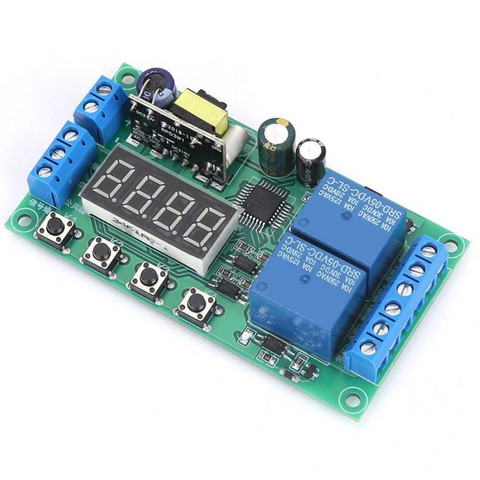 New Original AC 220V Dual Channel Delay Relay Module Multifunctional Pulse Trigger Cycle Timer 0.01s-999m Electronic Tool ► Photo 1/5