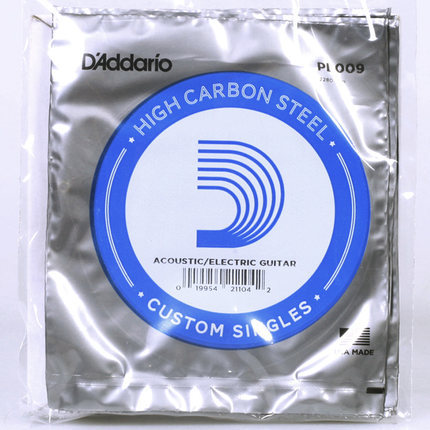 D'Addario Plain Steel Acoustic or Electric Single String, PL009 PL010 PL011 PL012 ► Photo 1/1