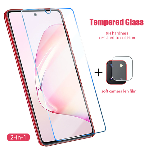 2 in 1 Screen Protector for Samsung Galaxy A71 A51 A42 5G Back Camera Soft Film for Samsung A41 A31 A21 A12 A11 Front Glass ► Photo 1/6