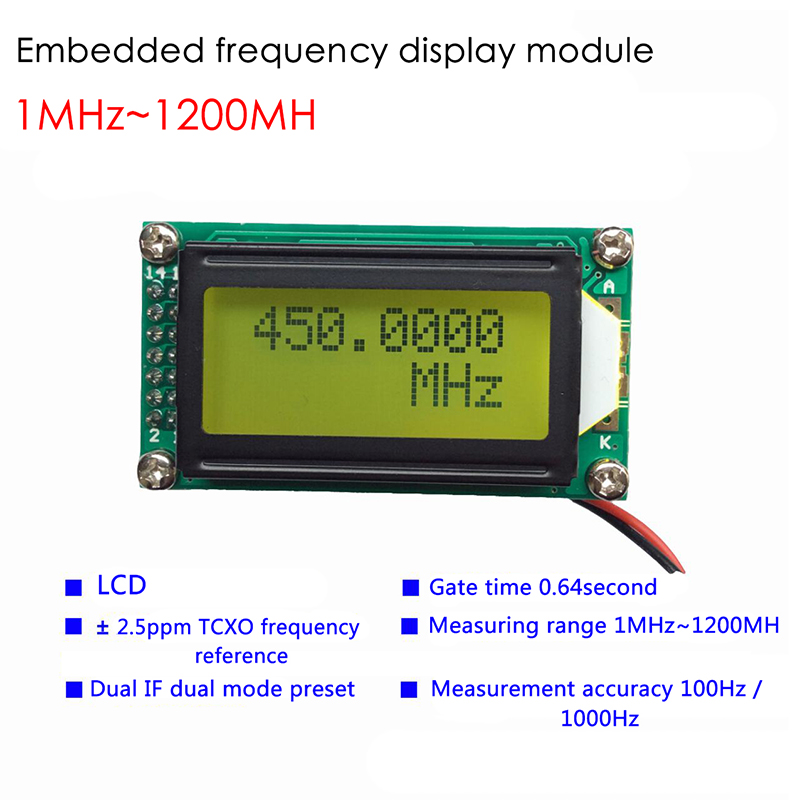 1MHz ~ 1.1GHz Frequency Counter Tester Measurement For Ham Radio PLJ-0802-E New