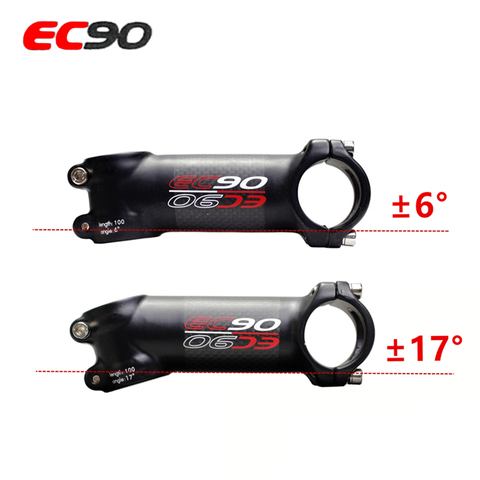 EC90 New aluminum + carbon fiber riser rod Stem carbon fiber Bicycle Stem carbon handle 28.6-31.8MM 6degree 17 degree ► Photo 1/6