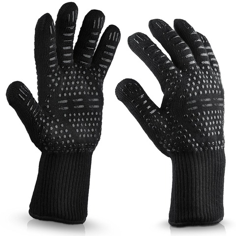 BBQ Glove High Temperature Resistance Oven Mitts 500-800 Degrees Fireproof Barbecue Heat Insulation Microwave Kitchen Mitts ► Photo 1/6